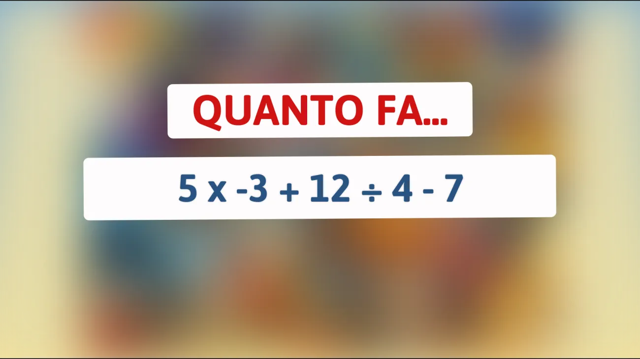 La sfida matematica che solo le menti più brillanti risolvono senza battere ciglio! Riuscirai a farcela?"