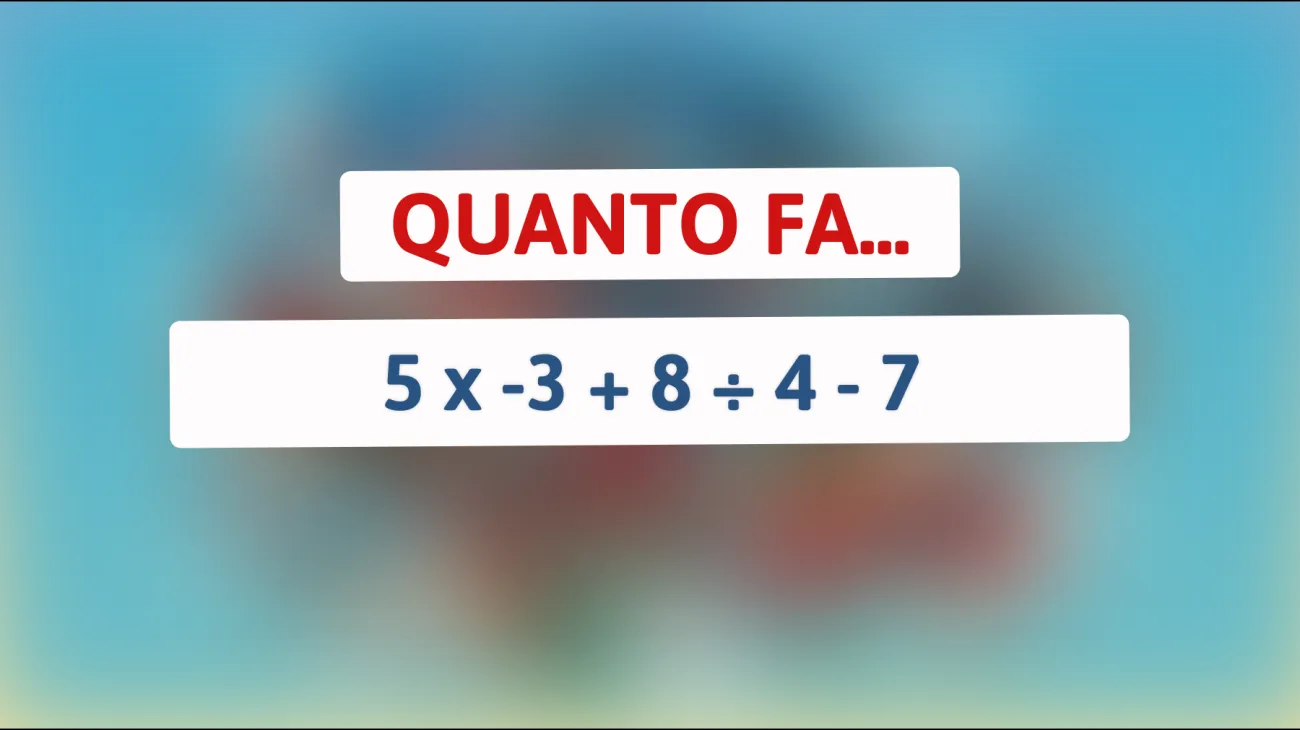 \"Riuscirai a risolvere questo enigma matematico che fa impazzire solo le menti più brillanti?\""