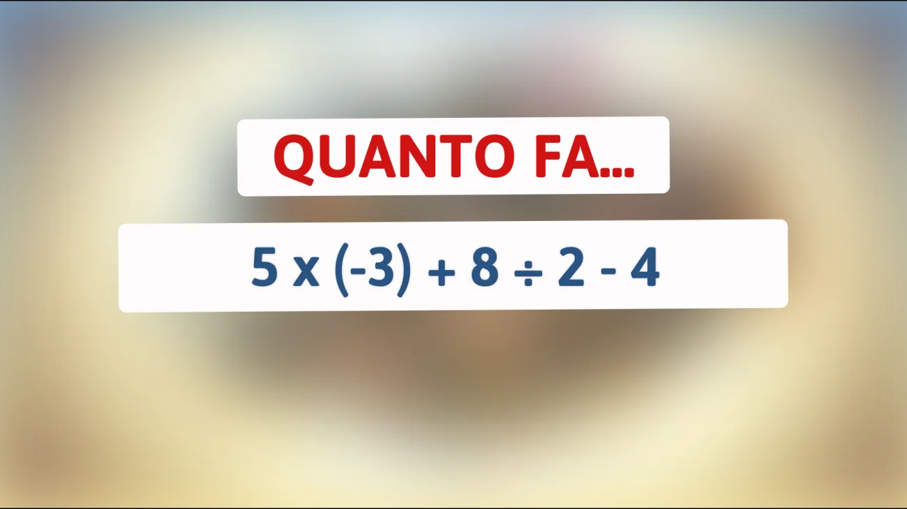 \"Solo le menti più brillanti possono risolvere questo rompicapo matematico: ci riuscirai?\""