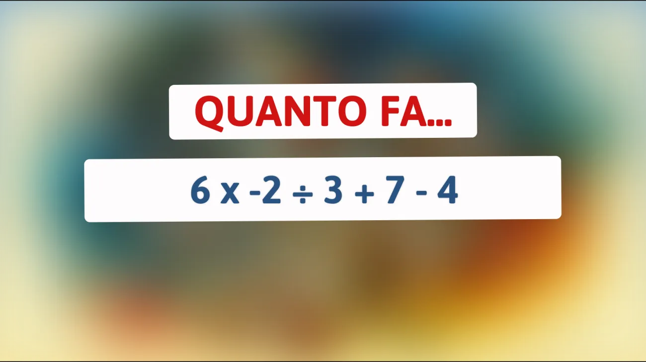 Solo le menti più brillanti riescono a risolvere questo enigma matematico: accetti la sfida?"